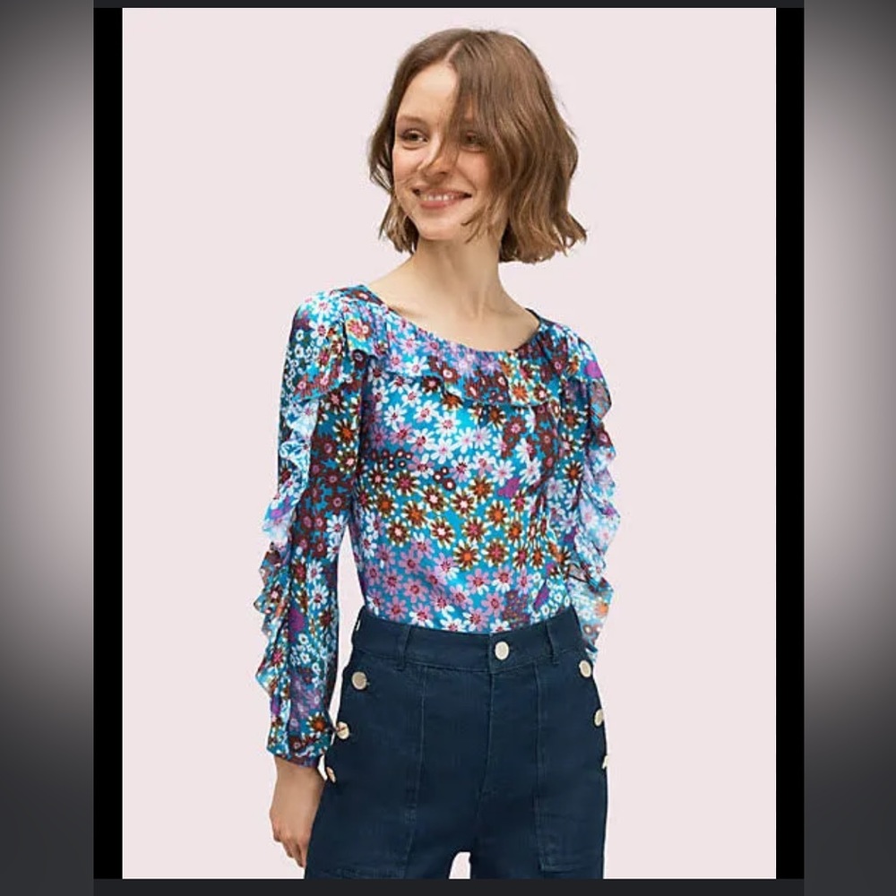 kate spade new york
Pacific Petals Chiffon Blouse